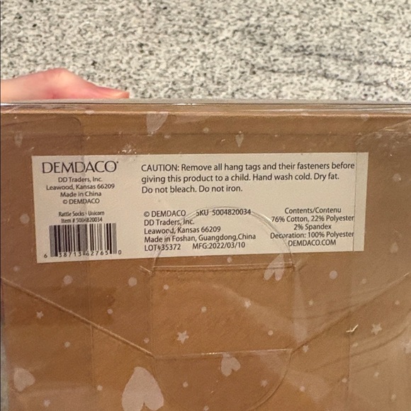 Demdaco Rattle & Mirror Sock Gift Set - Picture 4 of 5